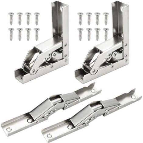 Cerniere per porte, cerniere per ripiani pieghevoli da 90/180 gradi, cerniere per ripiani pieghevoli per tavoli consolle, 4 pezzi