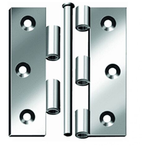 Cerniere perno sfilabile Inox 76 x 76 mm. - 2 pz.