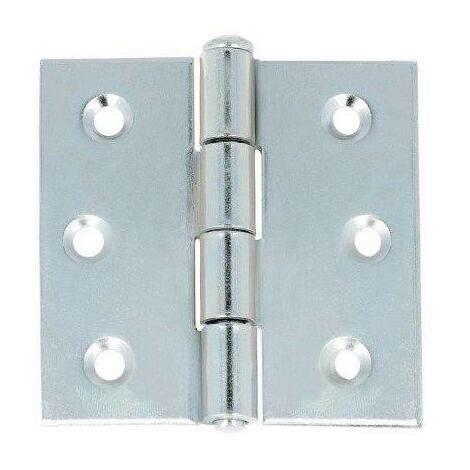 CERNIERE PESANTI CON SPINA A LEVARE IN FERRO ZINCATO 50 X 50 MM. 2 PZ.