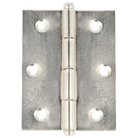Cerniere pomoli sferici in ferro nichelato 40x35 mm 2 pz