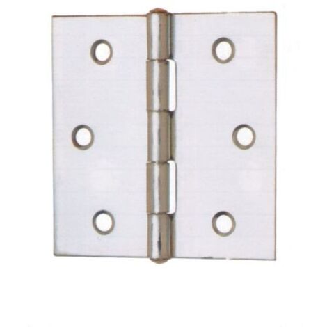 Cerniere quadre perno fisso art.121 - Specifiche: mm 31,5x31,5x0,8