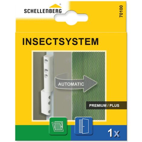 Cerniere Schellenberg 70100 con molla di chiusura per porte e finestre con protezione dagli insetti