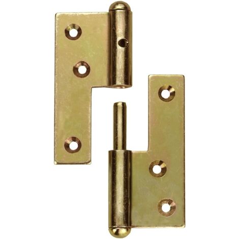 Cerniere sfilabili Masidef sinistra 160 mm zincate giallo 1 pezzo