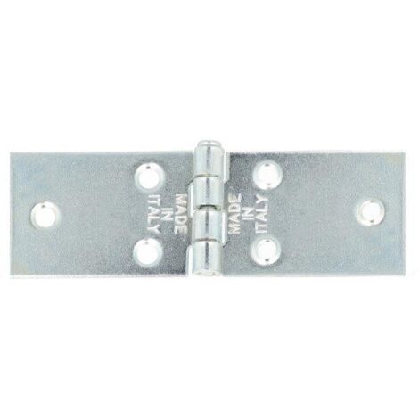 Cerniere strette Masidef ad ala lunga in ferro zincato 25x100 mm 2 pezzi