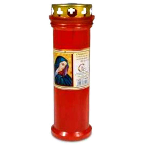 Cero Votivo Luce Eterna Rosso T50 Parapioggia