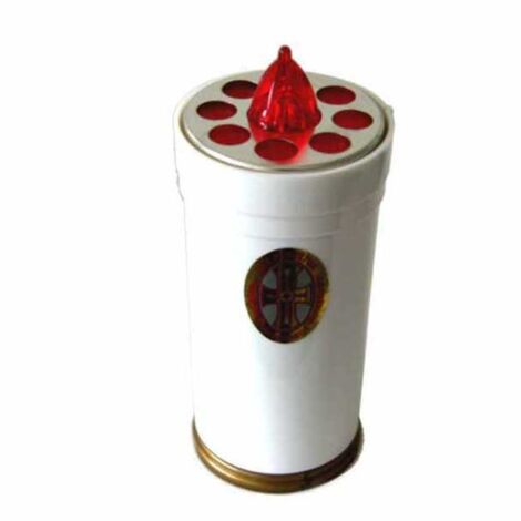 Cero Votivo Lumi Batería GG 60 Grande Blanco Ater