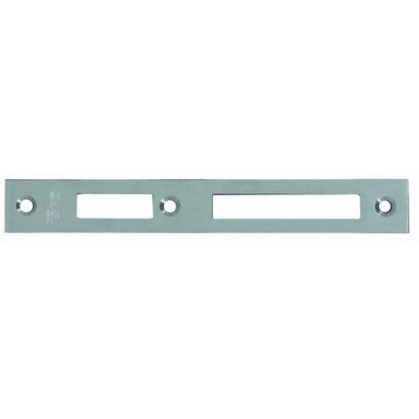 Cerradero de acero inoxidable ISEO de 180x24x3 mm para cerradura Performa - 038230