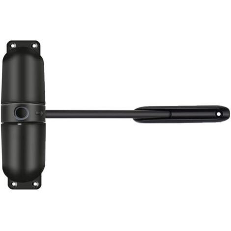 Cerradores de puerta de acero pesados con tensor negro para interior y exterior, auto-cerra, de montaje con tornillos para jardín