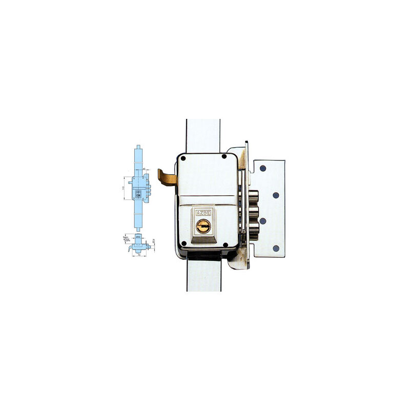 

Cerradura 9 cldro hs-3 niq der - Azbe