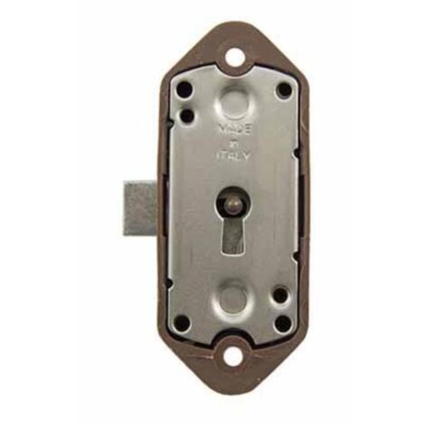 MERONI CERRADURA ARMARIO 93-B MARRON SIN LLAVE SIN ACCESORIOS