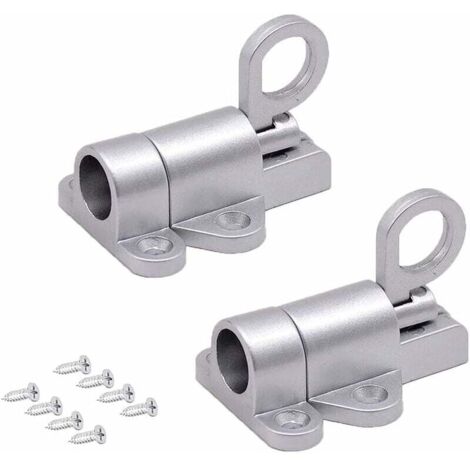 Cerradura automática de aluminio para puerta, 2 pestillos de resorte, cerradura de rebote, cerradura autoblocante para puertas de balcón