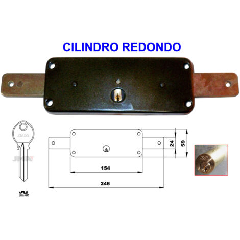 Cerradura AVL 8011-A HP Cilindro Redondo para Persianas