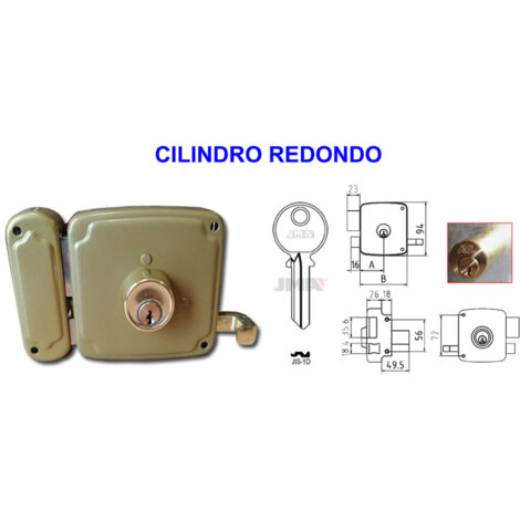 Cerradura AVL 8125-100 HP Sobresaliente Izquierda con Redondo 50 mm