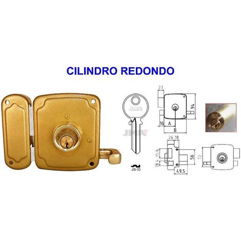 Cerradura AVL 8125-80 HP Sobresaliente Izquierda con Redondo de 50 mm