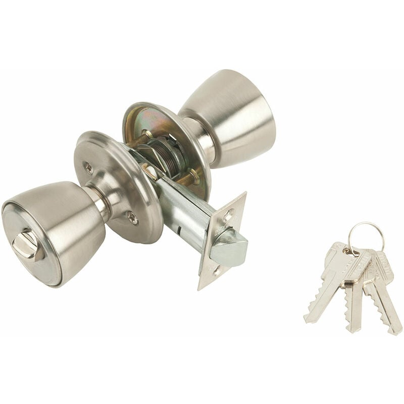 Cerradura Con Pomo Para Puerta De Entrada 501b-4-4-70 Mcm