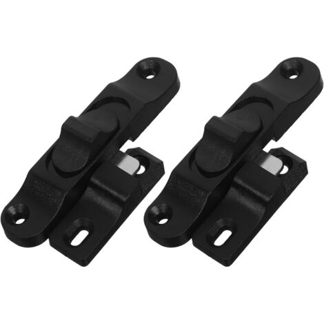Cerradura de 8 piezas para puertas correderas, pestillo de plástico, herrajes, ganchos de seguridad de estilo retro, adecuada para puertas correderas de patio y cocina para evitar aperturas accidental