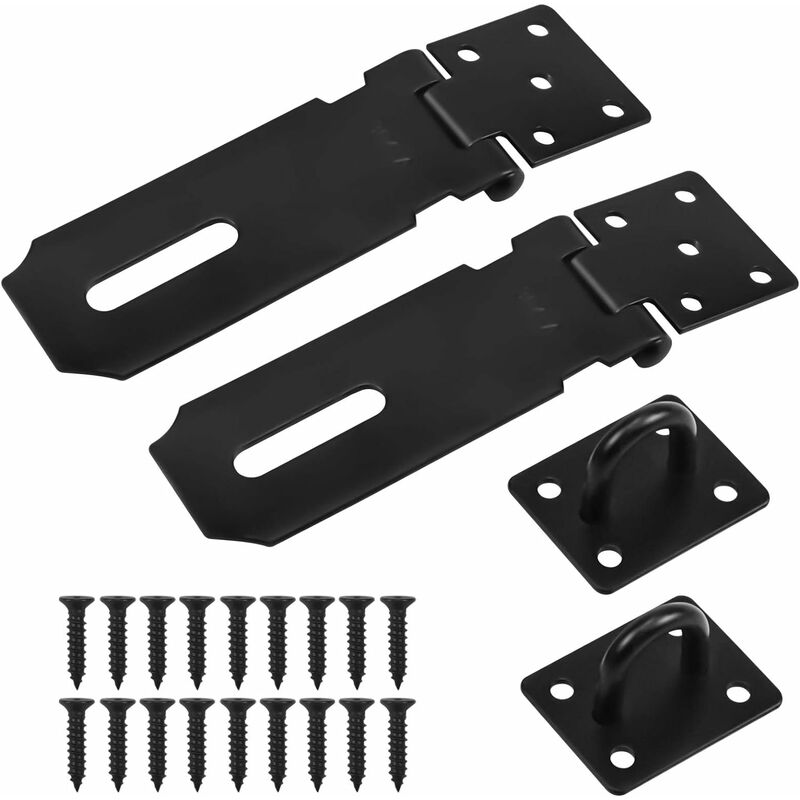 

Cerradura de cerrojo de 2 piezas, cerradura de puerta de cerrojo, cerrojo de cerrojo de 4 pulgadas con tornillos, cerrojo de puerta de acero