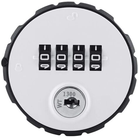 Cerradura de código digital con combinación de código digital, caja de aleación de zinc, cerradura práctica, cerradura de seguridad con contraseña de 4 dígitos y llaves (20 mm)