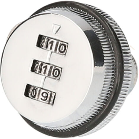 Cerradura de combinación XT20 de aleación de zinc, con código de 3 dígitos y cierre de leva giratorio. Ideal para asegurar cajones, armarios y cajas de almacenamiento.