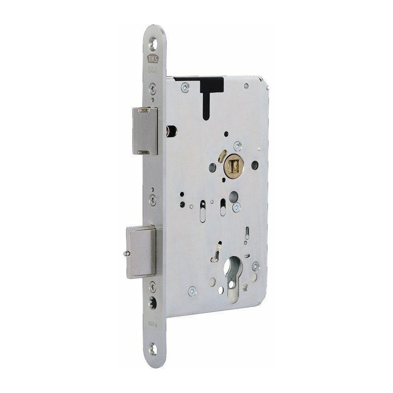 

Cerradura de embutir antipánico 2321 Fkt.B redonda 20/65/72 / 9mm DIN izquierda FA 2 hojas BKS