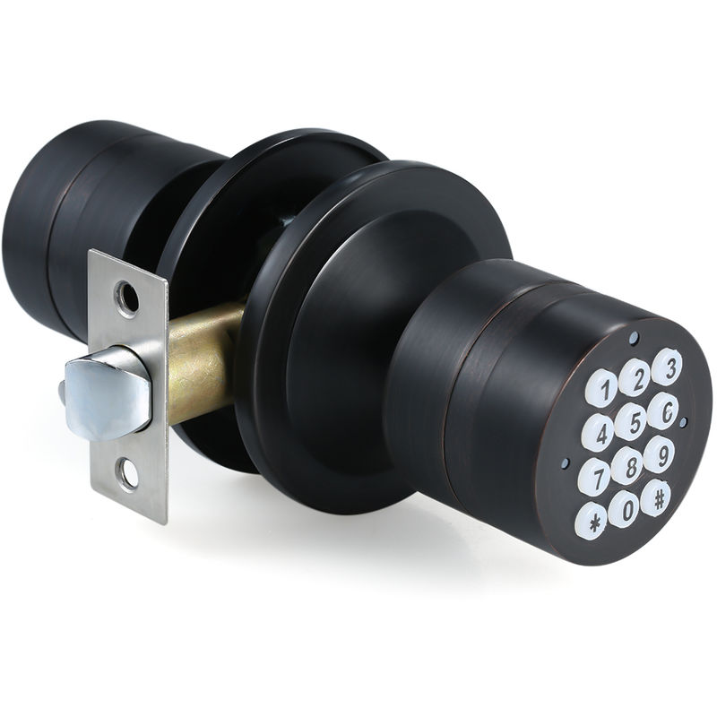 

Asupermall - Digital Door Lock sin llave, inteligente combinacion de cerradura de puerta, negro