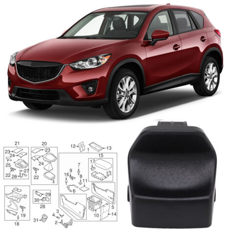 Cerradura de la tapa de la consola central KA0G-64-45YA-02 para Mazda CX-5 2013-2016