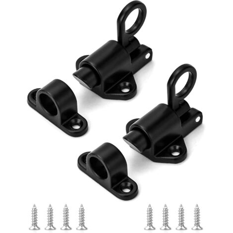 Pestillos De Puertas Correderas Pestillo Puerta 90 Grados - Acero Inoxidable | Para Cercas Madera | Incluye Tornillos | 44x19 Mm Manillas Puertas Interior