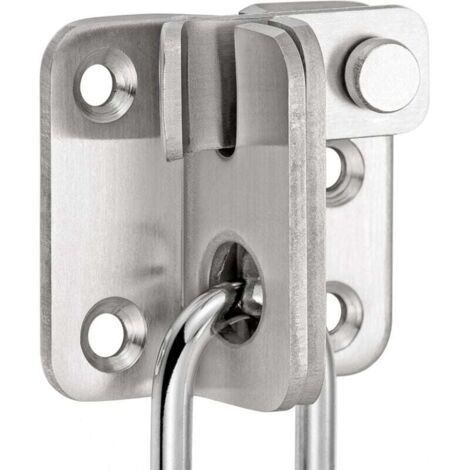 Cerradura de puerta corrediza de 1 pieza de acero inoxidable plateado, pestillo de puerta, pestillo de puerta batiente con tornillos para puertas, ventanas, armarios y