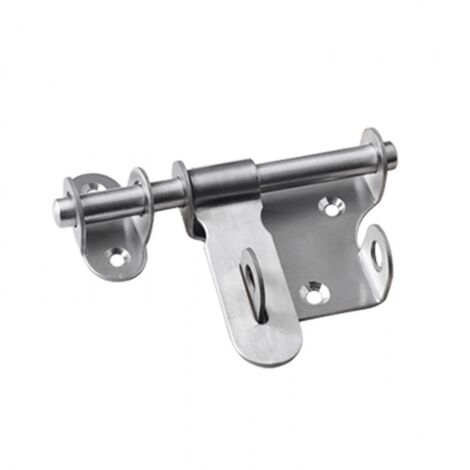 Cerradura de puerta corrediza de 2 piezas, cerradura de acero inoxidable engrosada y duradera