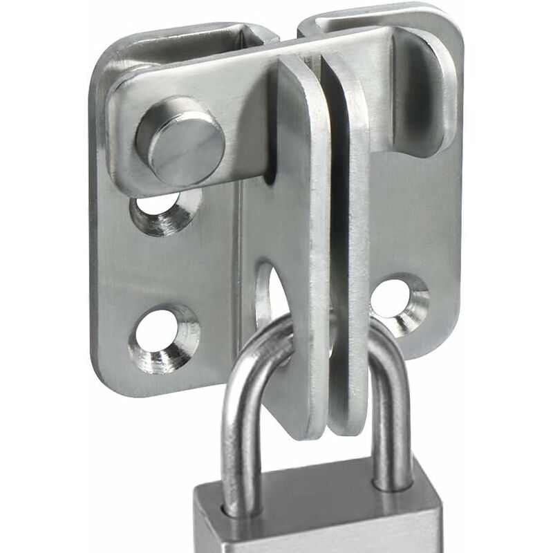 

Cerradura de puerta de cerrojo cerradura de candado pequeña, acabado de acero inoxidable cepillado, EMS3001 - Litzee