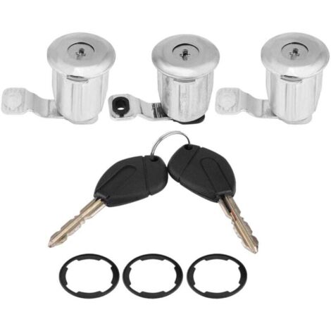Cerradura de puerta de metal para Peugeot Partner 252522 9170.G3 9170.CW, con llave para un diámetro aproximado de 3,4 cm.