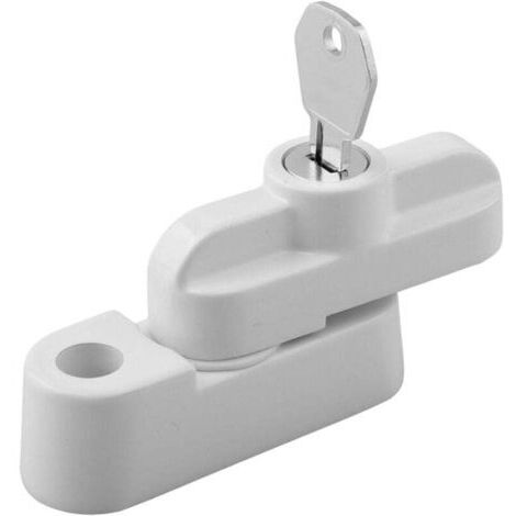 Cerradura de seguridad de aleación UPVC con llave para mejorar la seguridad y evitar robos (blanco)