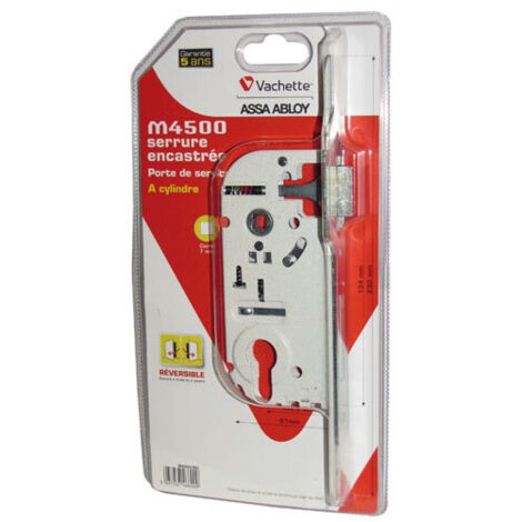 Cerradura de seguridad empotrada, eje reversible de 40 mm