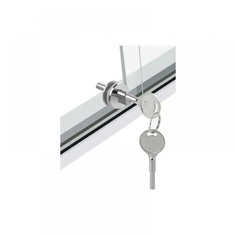 Cerradura de vidrio , cerradura de puerta corrediza de vidrio con llave, cerradura de vitrina, adecuada para gabinetes deslizantes de mercancías, adecuada para el espesor del vidrio