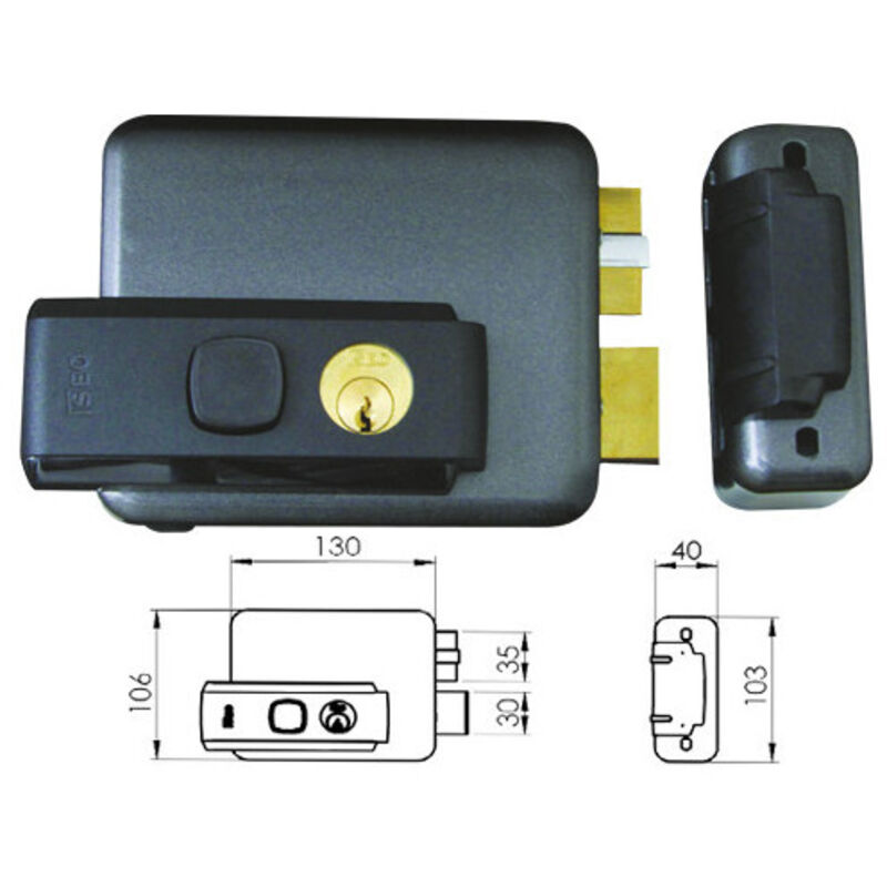 Cerradura Eléctrica Para Aplicar Art. 53N Izquierda