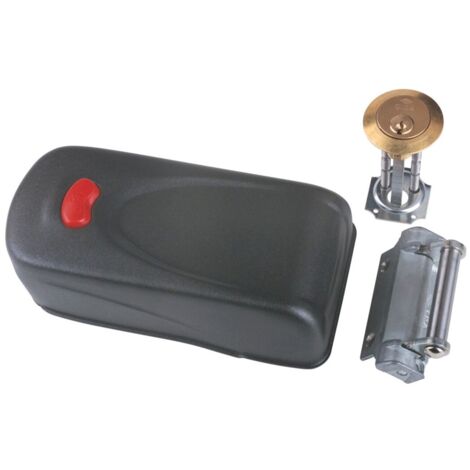 Cerradura elec sobrep cisa ac/abs ne pulsador y cilindro reg