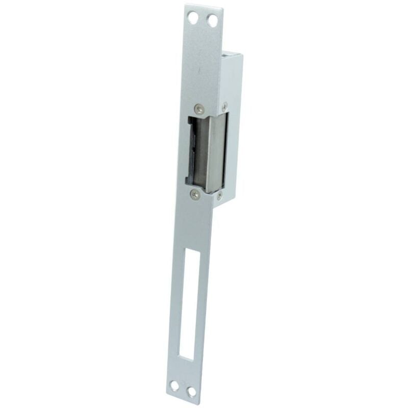 

Cerradura electrica automática Larga encastrada 250 * 25 * 31 tipo control Fail Safe fuerza retención 800kg acero inoxidable y aluminio - Jandei