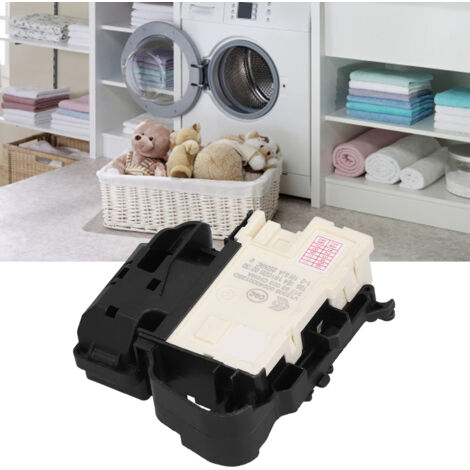 Cerradura eléctrica para lavadoras tipo 00128D 250V PC+ABS para Sanyo DG-F6031W DG-F60311BCG, fácil instalación, resistencia a altas temperaturas.