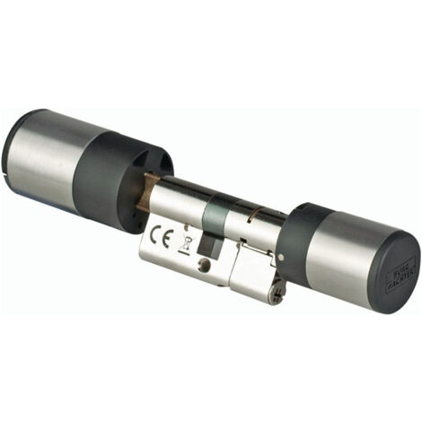 Cerradura electrónica 7600 de un cilindro antracita, acero inoxidable BURG-WÄCHTER