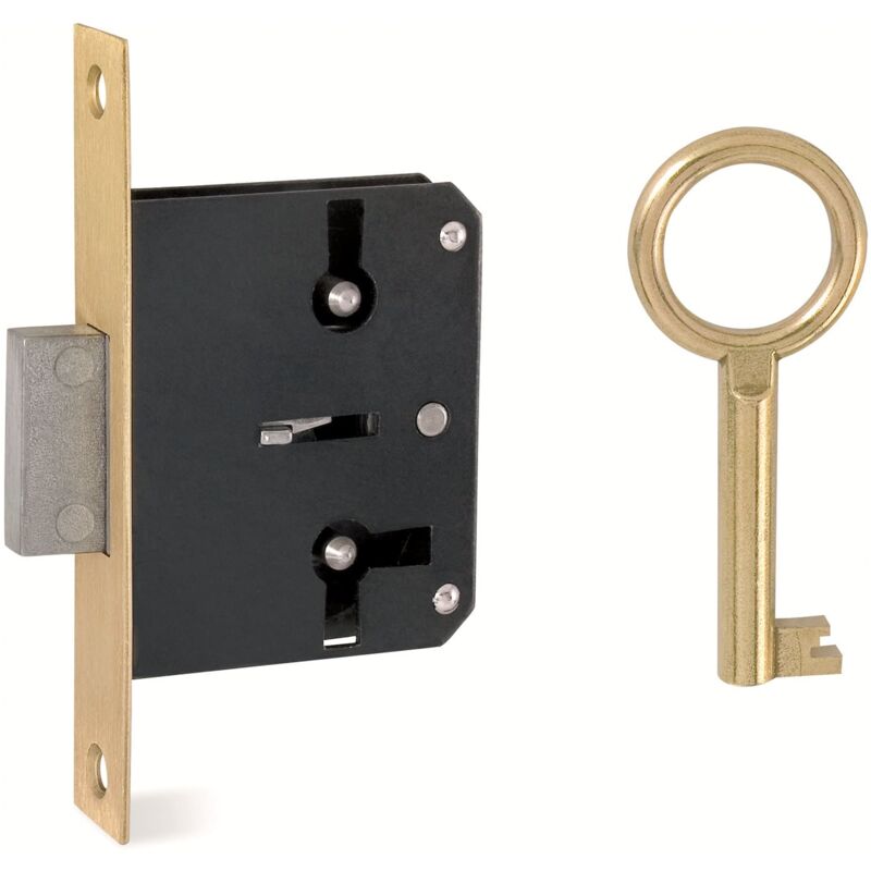 

Cerradura Mueble Embutir Gorjas 35Mm Con Llave - Frente Latón