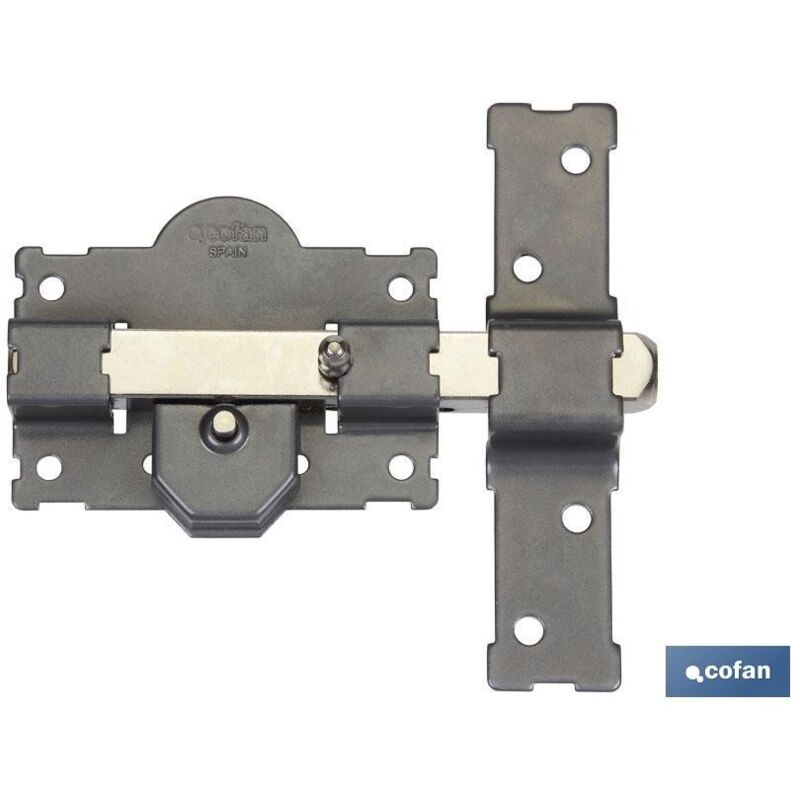 

Cerrojo botonllave pintado gris r105-70mm igualados