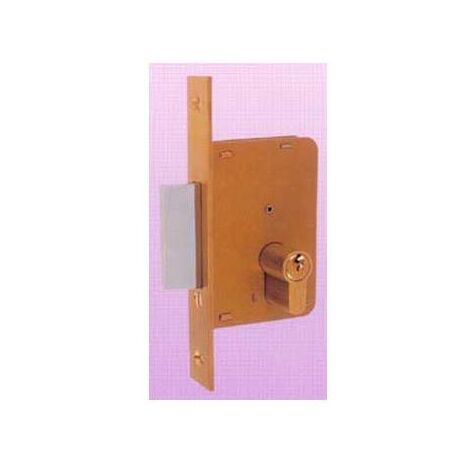 Cerradura embutir madera llave sola 4200-cromo/98X50