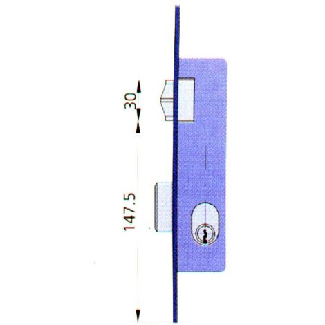 CERRADURA EMBUTIR MET HN/CN - 20 MM