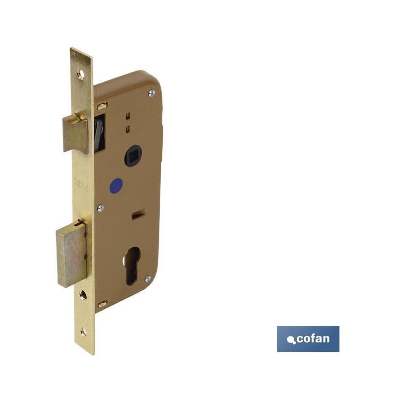 

Cerradura embutirmascerradero d85 e40- latón pmadera