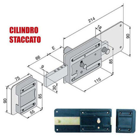 Cerradura Ferroglietto 6 Mandatos 012.60.80.1 Welka