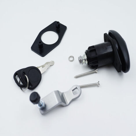 Cerradura giratoria de 30 mm para la puerta de la cabina de una autocaravana, fabricada en aleación de zinc y nailon, apta para caravanas, yates y autocaravanas. Se suministra con 2 llaves de alta res