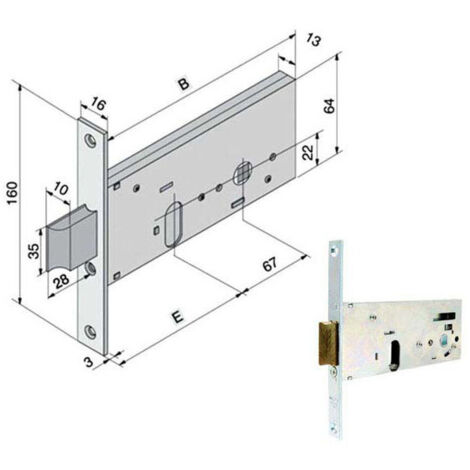 Cerradura Inf. All 133.60.01.0 Welka