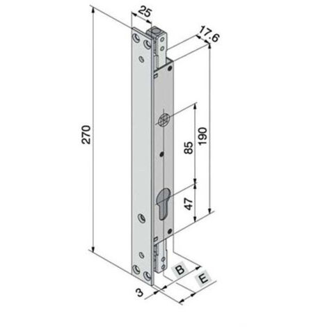 Cerradura Inf.Ferro 088.19.01.0 Welka
