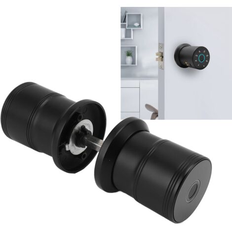 Cerradura inteligente de Black Semiconductor con manilla de huella dactilar para puertas y oficinas de 40-60 cm de ancho.