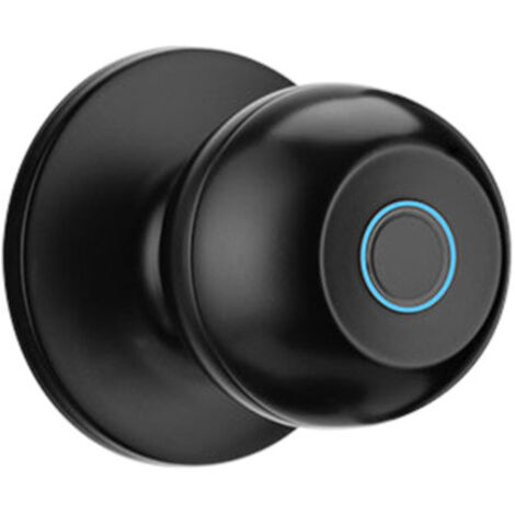 Cerradura inteligente esférica con lector de huellas dactilares para apartamentos, oficinas, puertas de madera y dormitorios.